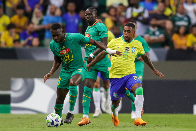 Seleo Brasileira perde para Senegal com dois gols de Man em amistoso em Lisboa